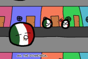 【イタリア】いつもの日曜日【ポーランドボール】
