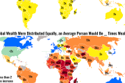 【海外の反応】世界各国の富を平等に再分配するとこのようになる！
