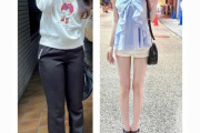 韓国人「18kg痩せた日本人女子がすごい！ビフォーアフターどっちがいい？」