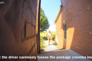 海外アマゾン配達ドライバーがクソすぎる！荷物を雑に扱ったり、車でバスケットボールのリングを破壊して逃走！これ一般人が配達業務する「Amazon Flex」ってやつ？