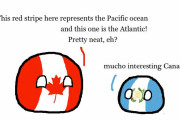 【カナダ】赤い海【ポーランドボール】