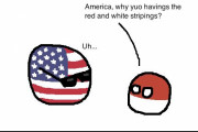 【アメリカ】アメリカの縞々【ポーランドボール】