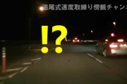 渾身のフルブレーキで間一髪オービスを回避するもすぐに覆面パトカーに捕まるトホホな車
