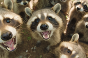 35年間アライグマに餌をやり続けた女性、100匹以上に家を包囲され警察に助けを求める