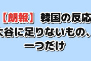 【朗報】韓国人「大谷に足りないもの、1つだけ見つかった」