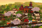 外国人「ゲームで頑張って日本風の村を作ってみたぞ！」