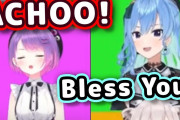 星街すいせい「Bless You」常闇トワのくしゃにみ対する星街すいせいの対応に海外ニキもニッコリ⁉【ホロライブ】