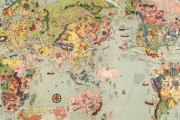 韓国人「1932年に日本で作られたマンガ世界地図」